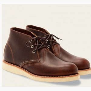 Red Wing Brown Leather Lace Up Boots